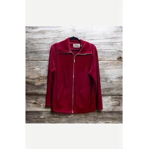 Sarah Bentley Long Sleeve Red Zipped Jacket XL